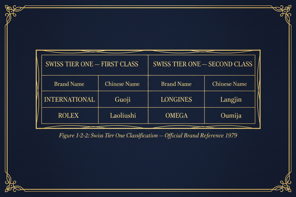 Swiss Watch Brand Classification 1979: The Official Tier System Explained