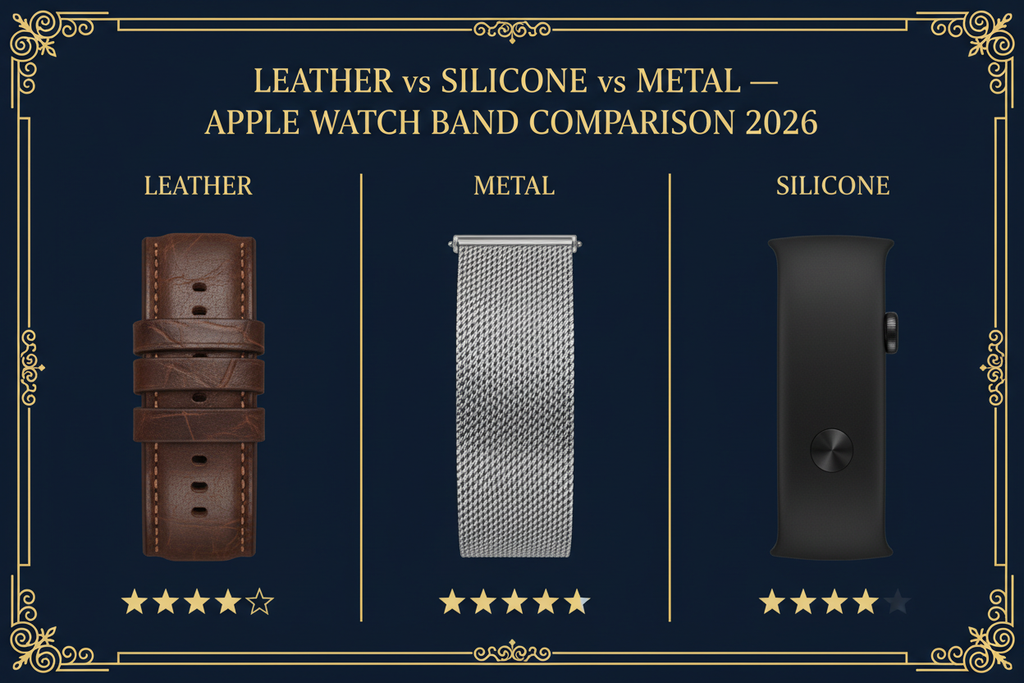 Leather vs Silicone vs Metal Apple Watch Bands: Which Is Right for You?