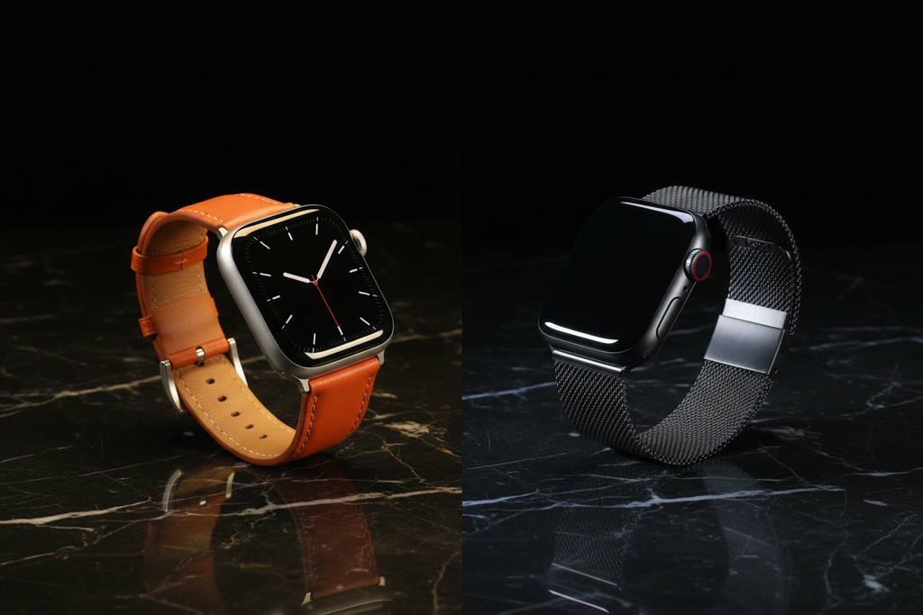 Stainless Steel vs Leather Apple Watch Bands