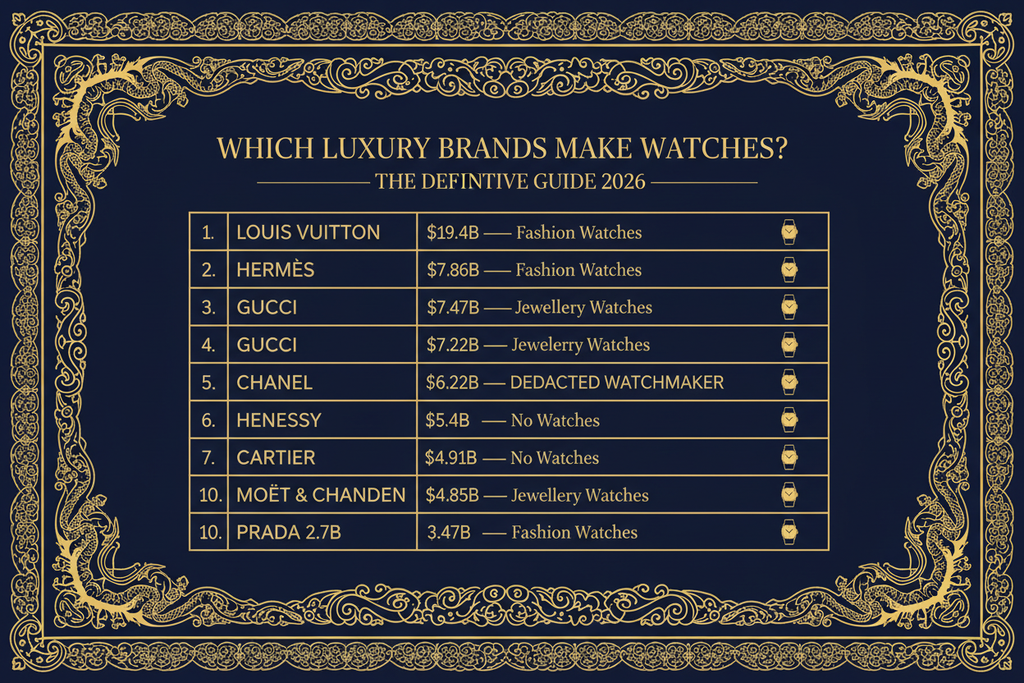 Which Luxury Brands Make Watches? The Complete 2026 Guide