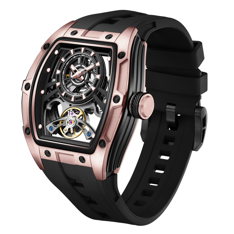 Luxury Black Steel Watch For Men | Strong Wrist Presence