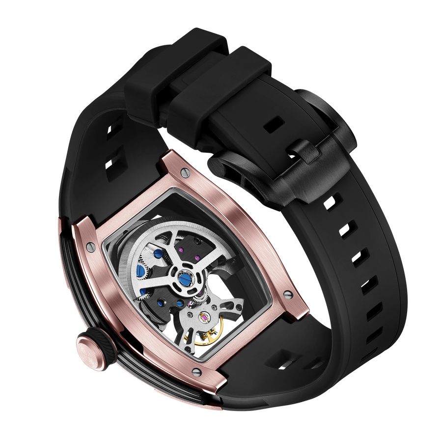 Luxury Black Steel Watch For Men | Strong Wrist Presence