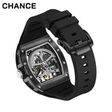 Chance Men's 42mm Skeleton Mechanical Watch - Anti Magnetic, Luminous, Stainless Steel Business-JC-9-190G-5