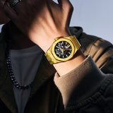 Automatic Men's Watch - 42mm Stainless Steel  50m Waterproof  Casual & Business (Model: JC-9-005G-4)