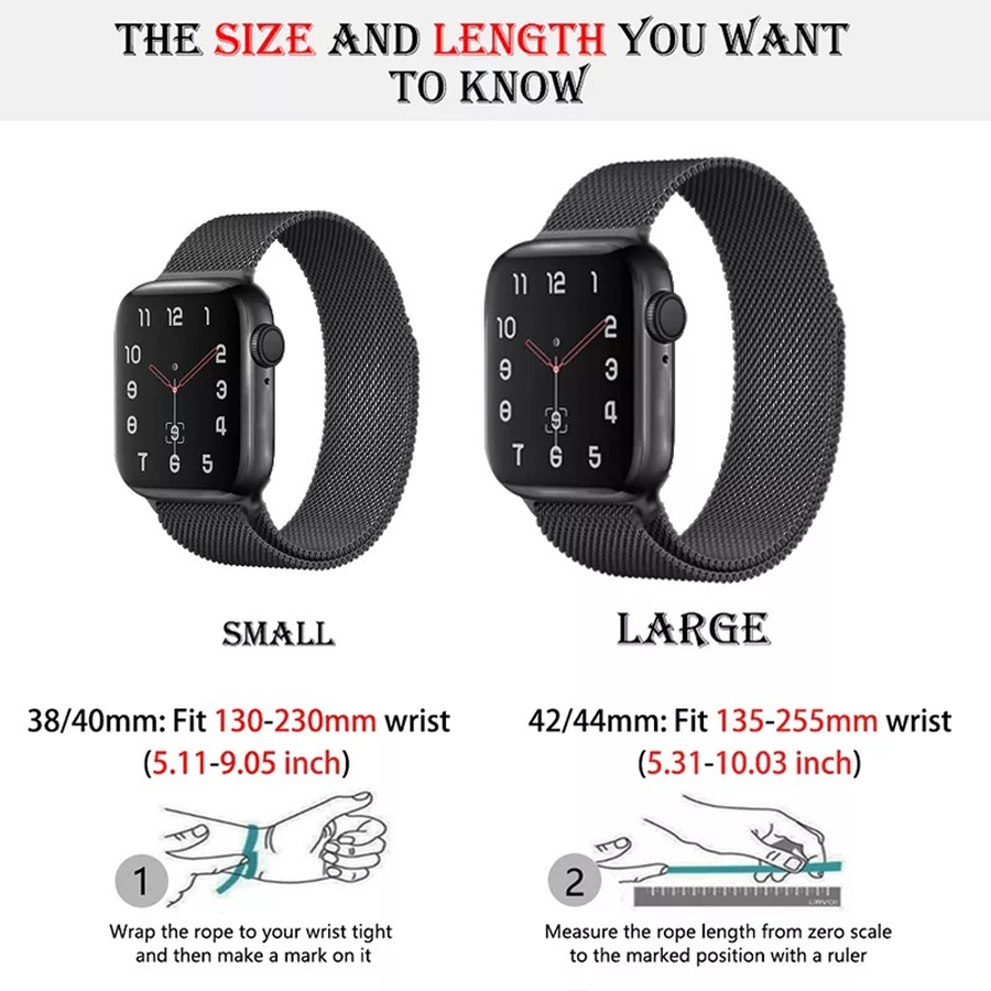 Premium Milanese Loop Apple Watch Band | Aorawa