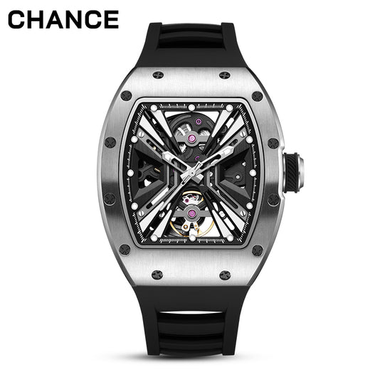 Men's Automatic Mechanical Watch – Skeleton Dial, Luminous, 42mm | Aorawa Time