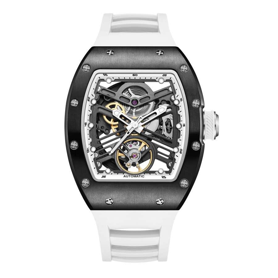 Luxury Business Skeleton Tonneau Watch for Men | Aorawa
