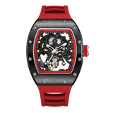 Luxury Tonneau Skeleton Automatic Watch for Men
