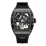 Luxury Tonneau Skeleton Automatic Watch for Men