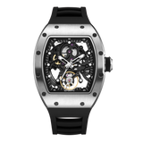 Luxury Tonneau Skeleton Automatic Watch for Men