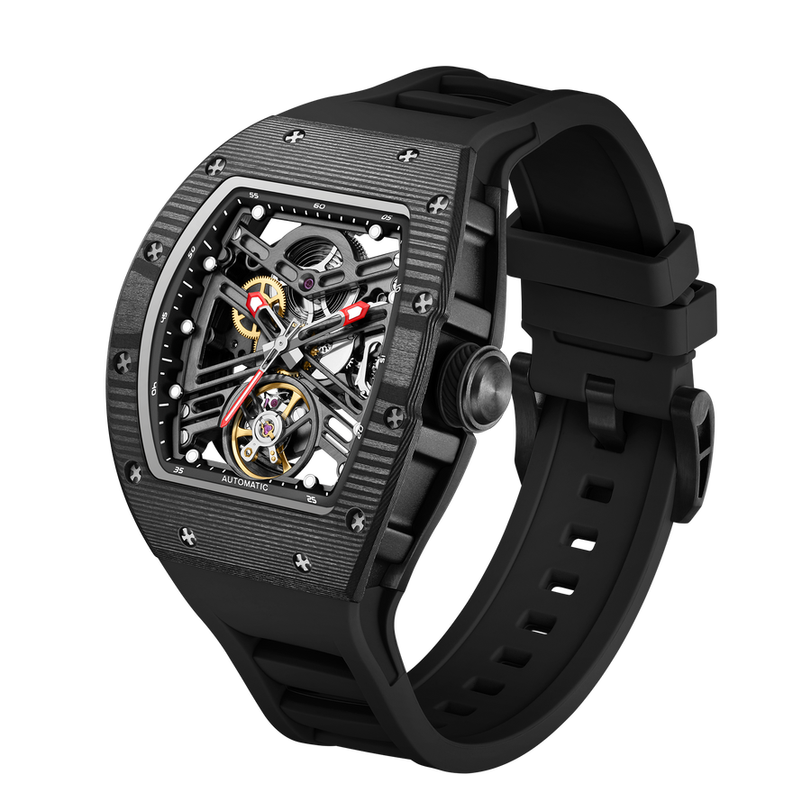 Luxury Business Skeleton Tonneau Watch for Men | Aorawa