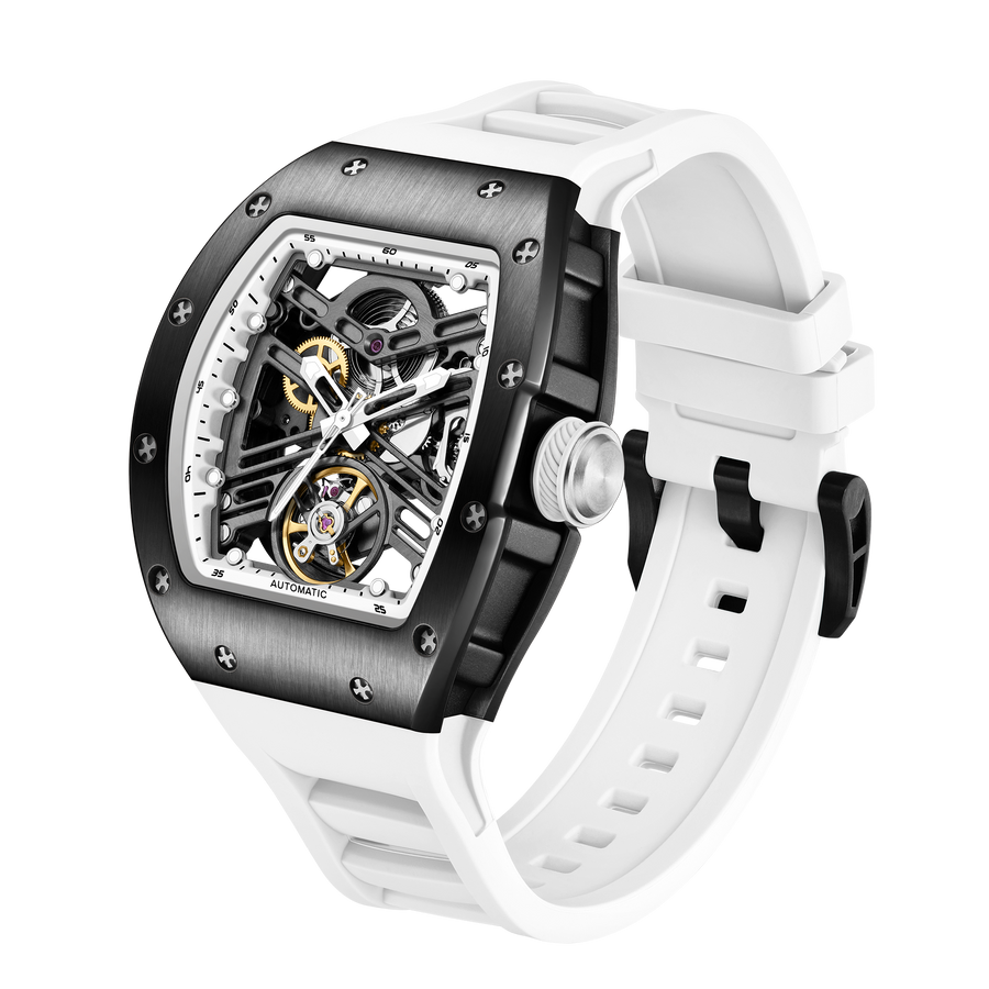 Luxury Business Skeleton Tonneau Watch for Men | Aorawa