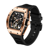 Luxury Tonneau Skeleton Automatic Watch for Men