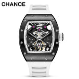 Chance Men's 42mm Skeleton Mechanical Watch - Anti Magnetic, Luminous, Stainless Steel Business-JC-9-190G-5