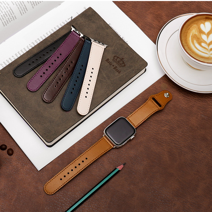 Genuine Leather Apple Watch Band | Full Grain Soft Strap by Aorawa