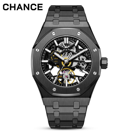 Men's Automatic Mechanical Watch – Skeleton Dial, 42mm Stainless Steel | Aorawa Time