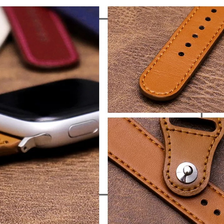 Genuine Leather Apple Watch Band | Full Grain Soft Strap by Aorawa