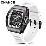 Chance Men's 42mm Skeleton Mechanical Watch - Anti Magnetic, Luminous, Stainless Steel Business-JC-9-190G-5