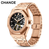 Automatic Men's Watch - 42mm Stainless Steel  50m Waterproof  Casual & Business (Model: JC-9-005G-4)