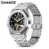 Automatic Men's Watch - 42mm Stainless Steel  50m Waterproof  Casual & Business (Model: JC-9-005G-4)