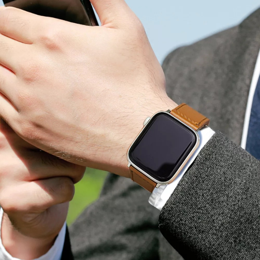 Genuine Leather Apple Watch Band | Full Grain Soft Strap by Aorawa