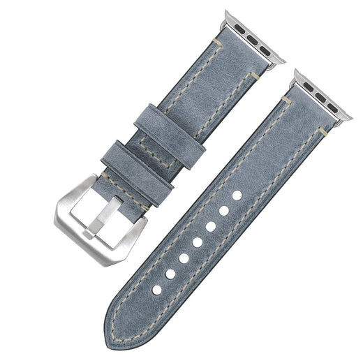 Vintage Leather Apple Watch Band – 8 Colors, Silver & Black Buckle | Compatible with Series 1–10 & Ultra | Aorawa Time