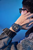 Luxury Black Steel Watch For Men | Strong Wrist Presence