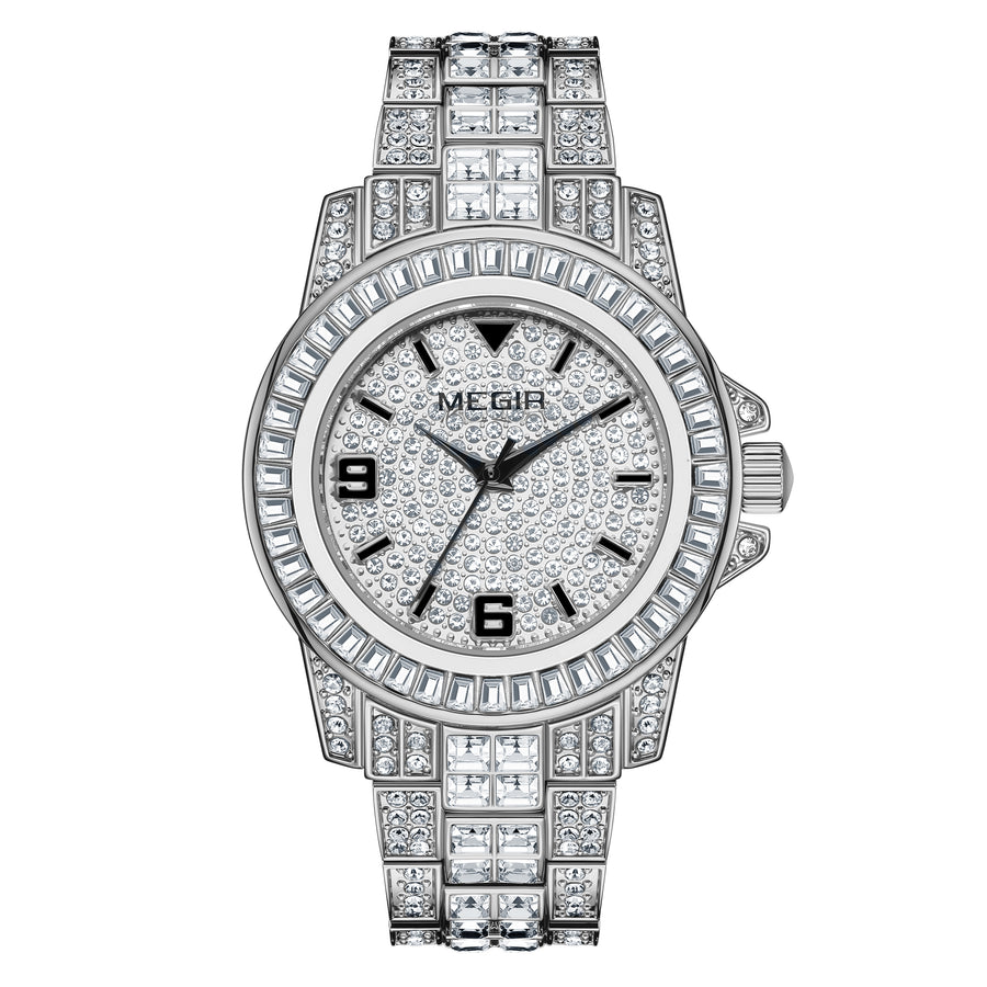Men's Full Diamond Luxury Watch – Iced Out Starry Sky Dial | Aorawa Time MS1092G