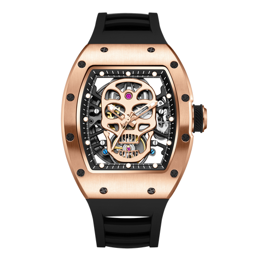 Skull Skeleton Watch – Men's Automatic Mechanical, Luminous, 42mm | Aorawa Time