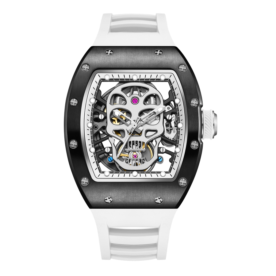 Luxury Skull Skeleton Watch for Men – Automatic Luminous 42mm