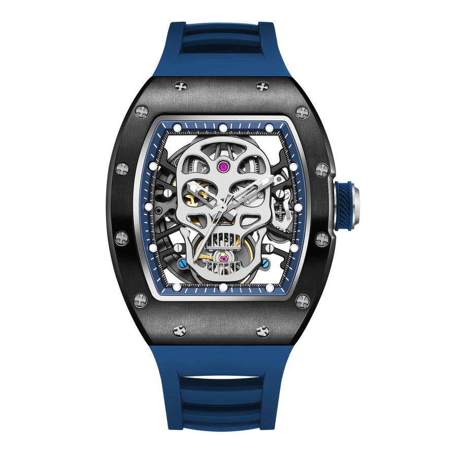 Luxury Skull Skeleton Watch for Men – Automatic Luminous 42mm