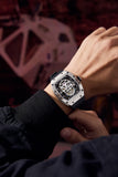 Luxury Skull Skeleton Watch for Men – Automatic Luminous 42mm