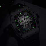 Luxury Skull Skeleton Watch for Men – Automatic Luminous 42mm