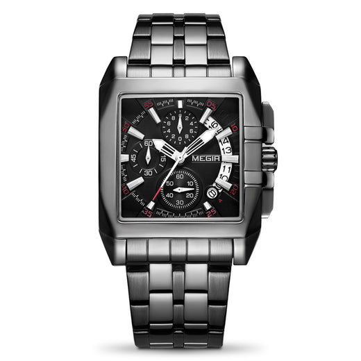 Men's Quartz Watch – Grey, White, Black & Blue | Aorawa Time MS2018G