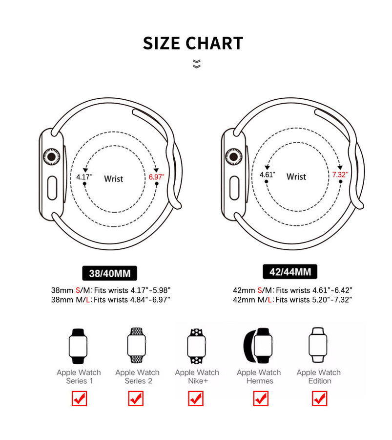 Premium Silicone Sport Apple Watch Band | Aorawa
