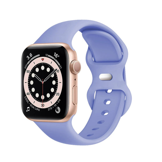 Silicone Sport Apple Watch Band — Soft Solid Color Strap