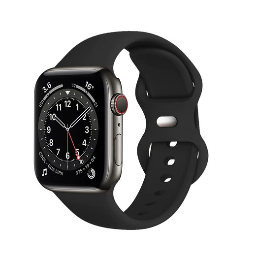 Silicone Sport Apple Watch Band — Soft Solid Color Strap
