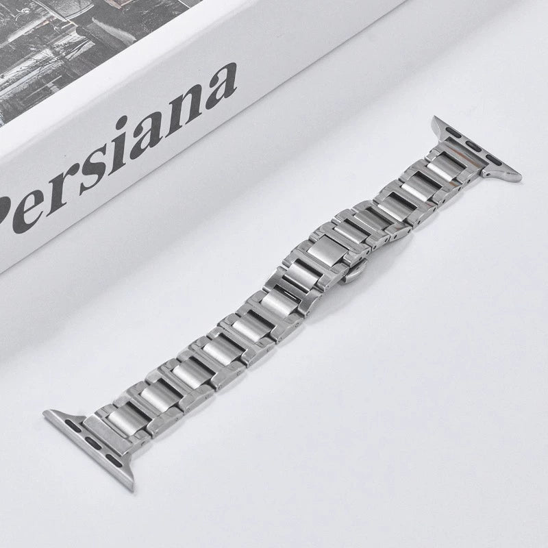 Classic Five-Bead Stainless Steel Apple Watch Band | Aorawa