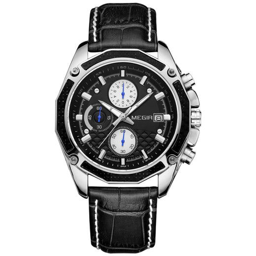 Men's Classic Quartz Watch – Black & White | Aorawa Time ML2015G
