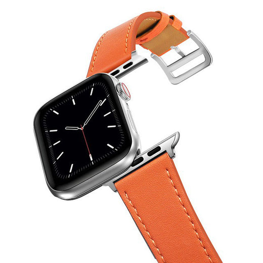 Aorawa Heritage Single Tour: Premium Leather Apple Watch Band | Luxury Hand-Stitched Calfskin Strap